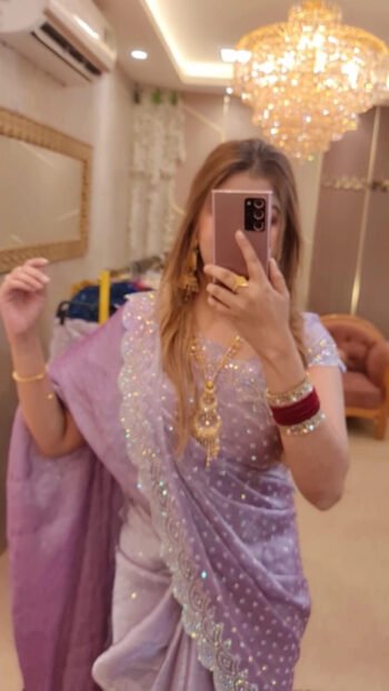 Luxury Jimmy Choo Imported Saree (L)