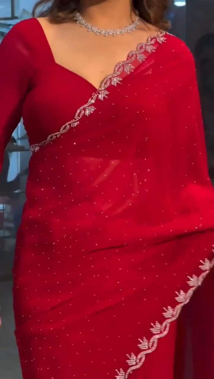 Premium Indian Jorjet Saree - Image 2